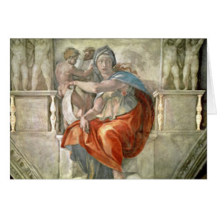 Plafond de chapelle de Sistine : Sibylle Delphic