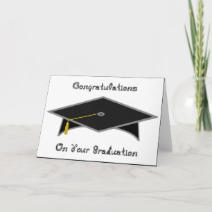 Plafond de diplôme Casquette ou carte papier noir