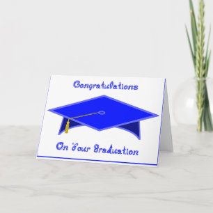 Plafond de diplôme Casquette papier bleu ou carte