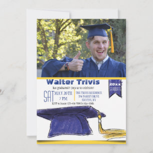 Plafond de diplôme - Invitation photo