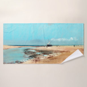 Plage à marée basse (Embouchure de la rivière), Ed