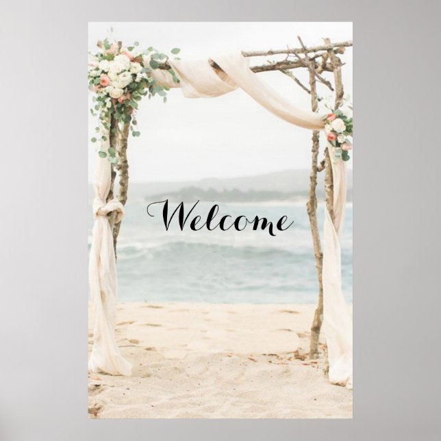 Plage Arbor Seating Chart ou Affiche de bienvenue (Devant)
