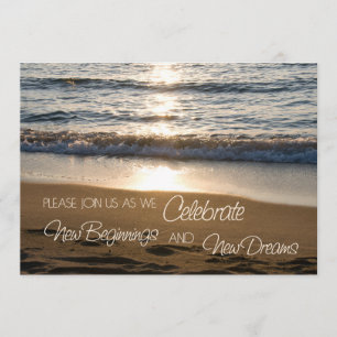 Plage aux invitations de renouvellement de voeu de
