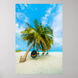 Plage aux Maldives poster 2