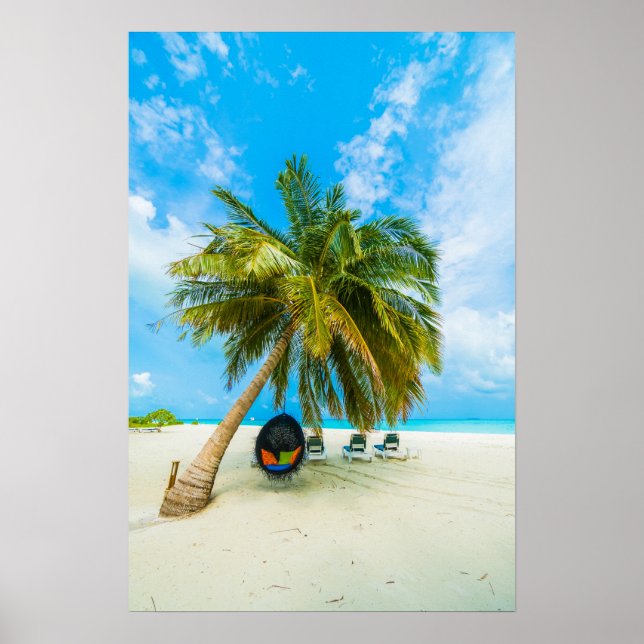 Plage aux Maldives poster 2 (Devant)