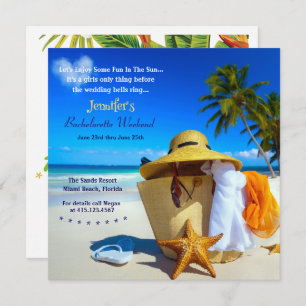 Plage Bachelorette Invitation Week-end