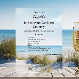 Plage Bachelorette Week-end Invitation Modèle