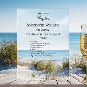Plage Bachelorette Week-end Invitation Modèle