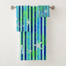 Plage Batik Stripes et set de serviettes de bain S