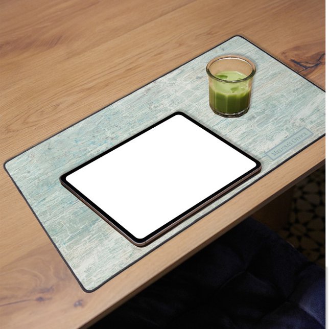 Plage Bois d'eau flottant côtier Aqua Bleu Rustiqu (Créateur téléchargé)