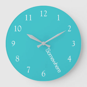 Plage Cinq Heures Un Peu Turquoise Grande Horloge