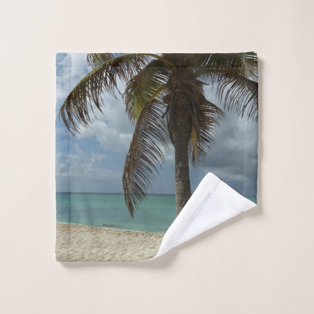 Plage d'Aruba I Belle Scène Nature (Gant de toilette)