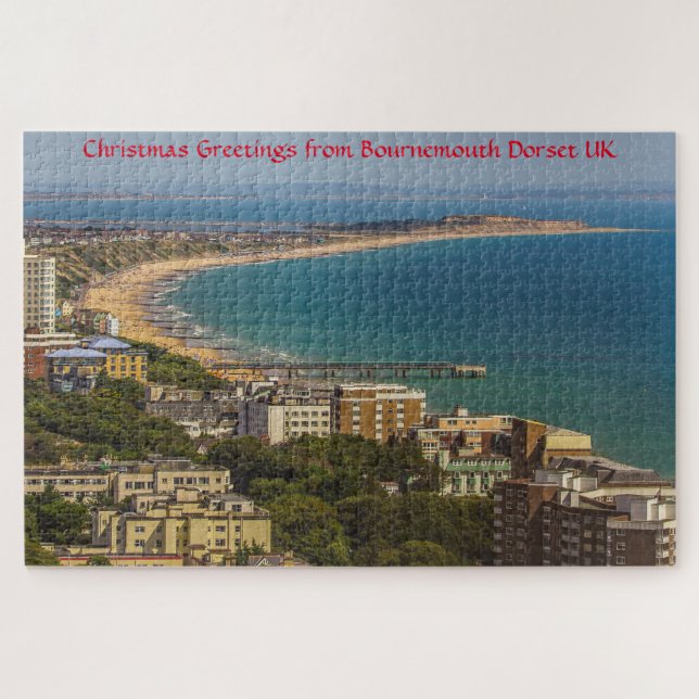 Plage de Bournemouth. puzzle (Horizontal)