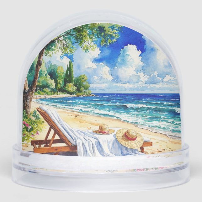 Plage de détente avec transat (Avant)