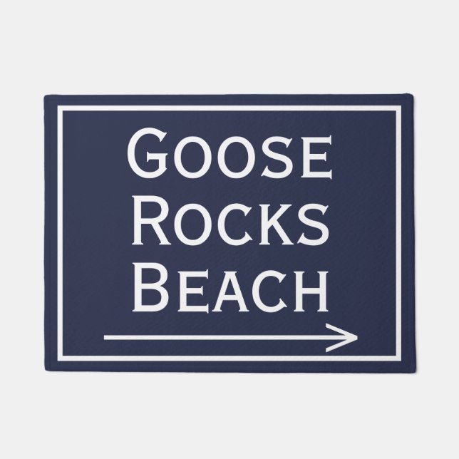 Plage de Goose Rocks et paillasson de flèche (Devant)