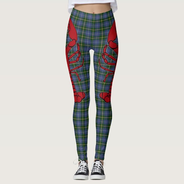 Plage de homard mignonne leggings de la Nouvelle-É (Devant)