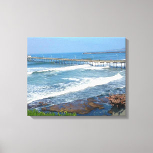 PLAGE DE L'OCÉAN, toile CALIFORNIENNE