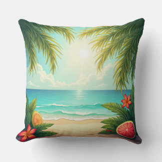 plage de midi coussin coussin