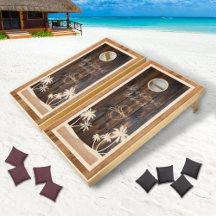 Plage de Monogramme en bois rustique