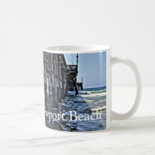 Plage de Newport - blanc tasse blanche classique