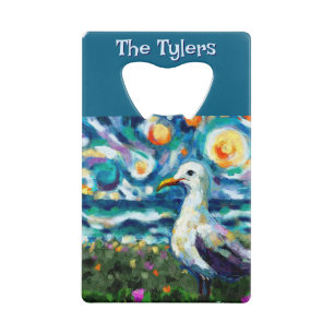 Plage de style Seagull Van Gogh Personnalisée