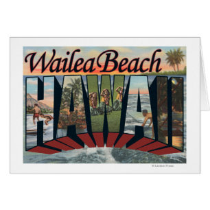 Plage de Wailea, Hawaï - grandes scènes de lettre