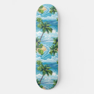 Plage d'été cool Palm Skateboard conçu
