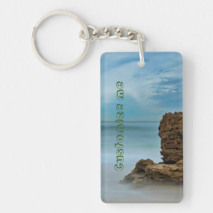 Plage d'été Photographie personnalisée Porte - clé