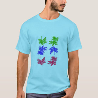 "plage d'été" un t-shirt pour hommes