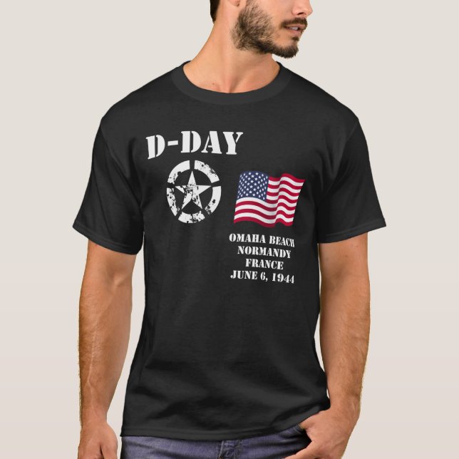 Plage d'Omaha, T-shirt de la Normandie (Devant)