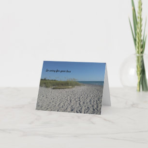 Plage et kayak solitaire sur une Carte de Sympathi