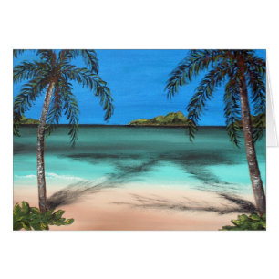 Plage et paumes