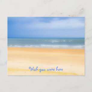 Plage J'Aimerais Que Vous Étiez Ici Carte Postale