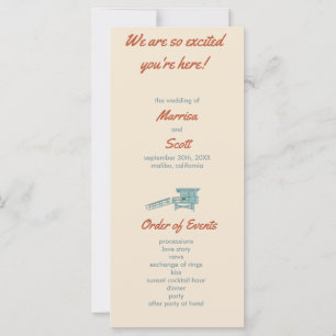 Plage Jour des programmes Carte plate