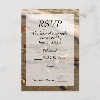 Plage Mariage ou événement RSVP