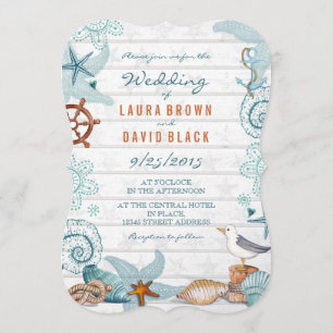 Plage nautique FAIRE-PART DE MARIAGE
