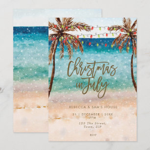 plage Noël en juillet invitation à la fête