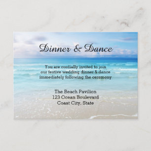 Plage ou Destination Mariage Insérer Invitation