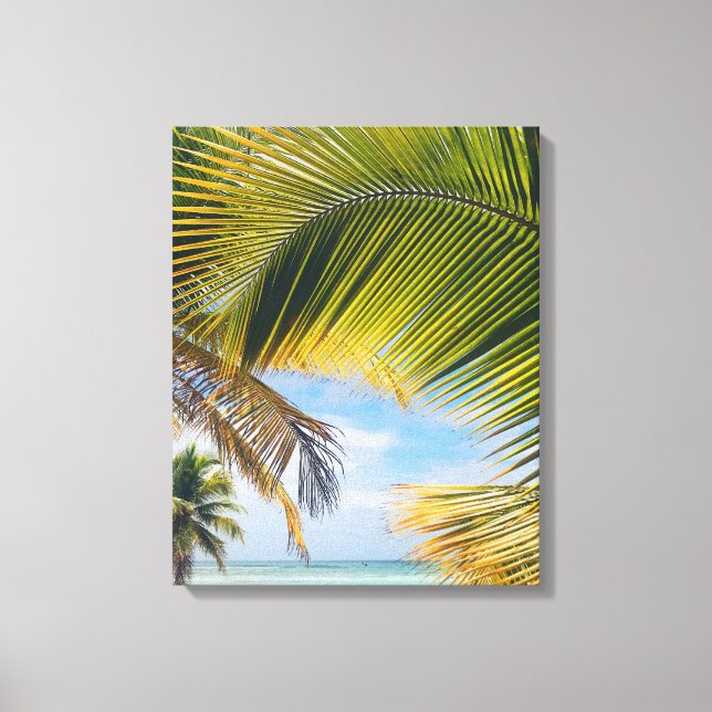 Plage Palms impression de toile (Recto)