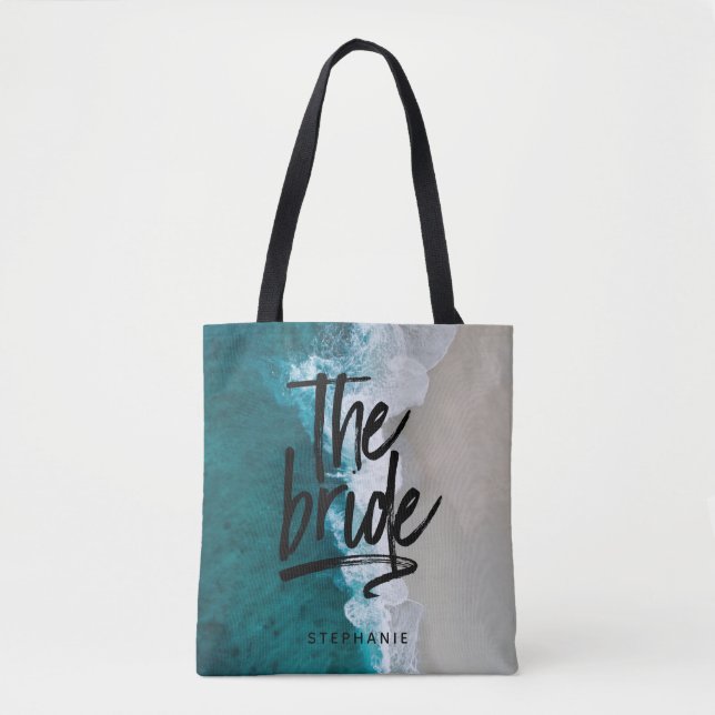 Plage personnalisée Le Sac fourre-tout de mariée (Devant)