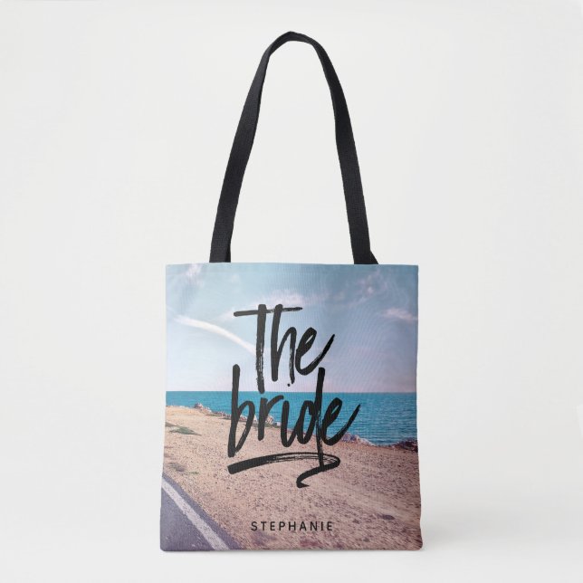 Plage personnalisée Le Sac fourre-tout de mariée (Devant)