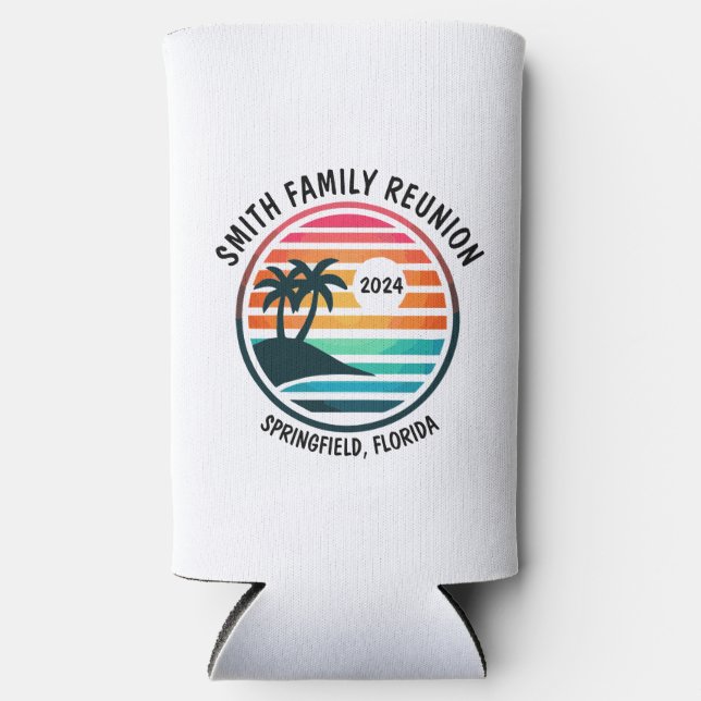 Plage personnalisée, Réunion familiale, Glacière d (Recto)