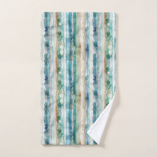 Plage, rayures d'encre abstraites