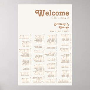 Plage Retro   Poster de siège ivoirien alphabétiqu