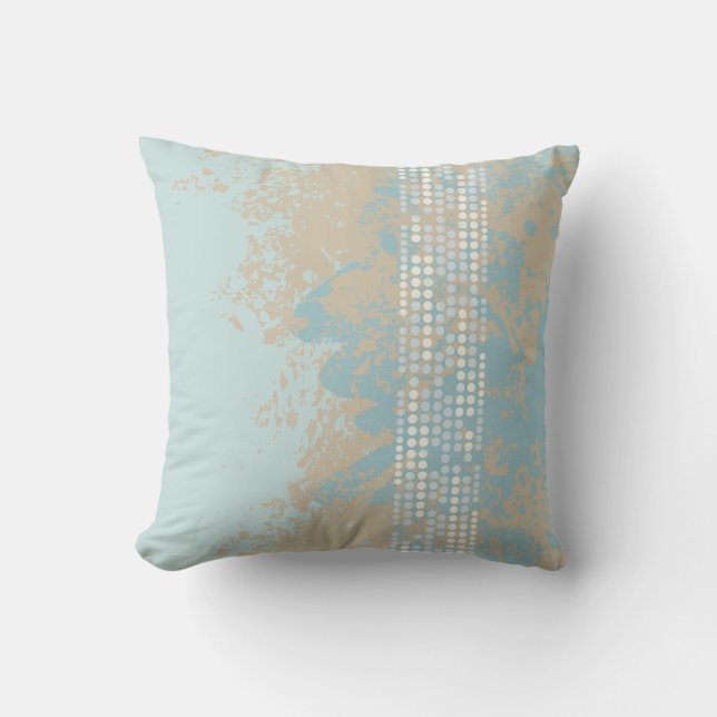plage sable rocheux point coussin abstrait coussin (Recto)