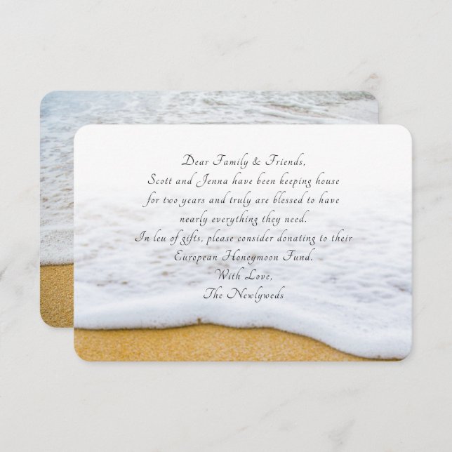 Plage Scène Envie De Bien Libérer Cartes D'Idée (Devant / Derrière)