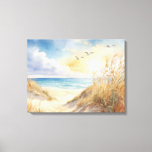 Plage Scène Toile Mur Art