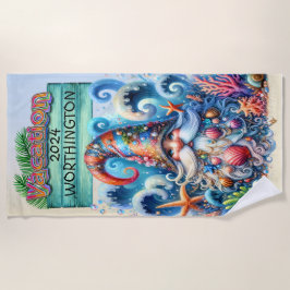 Plage serviette de plage Gnome