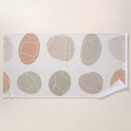 Plage Serviette en Grille de galets molles - Terrain cal