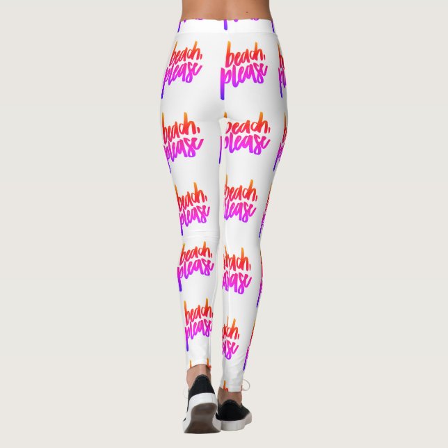 Plage S'Il Vous Plaît Leggings (Dos)